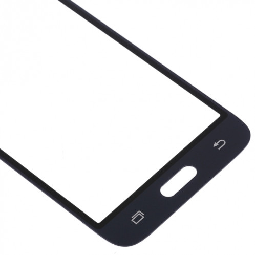 Pour Samsung Galaxy J1 (2016) / J120 10pcs Lentille en verre extérieure de l'écran avant (Noir) SH43BL889-06