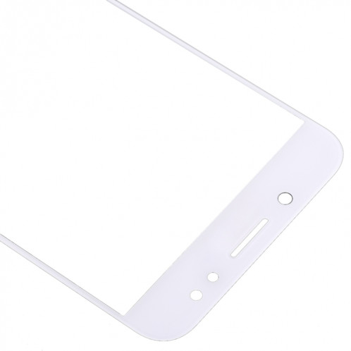 Pour Samsung Galaxy C8 / C7100, C7(2017) / J7+, C710F/DS 10pcs lentille extérieure en verre d'écran avant (blanc) SH44WL243-06