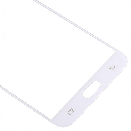 Pour Samsung Galaxy C8 / C7100, C7(2017) / J7+, C710F/DS 10pcs lentille extérieure en verre d'écran avant (blanc) SH44WL243-06