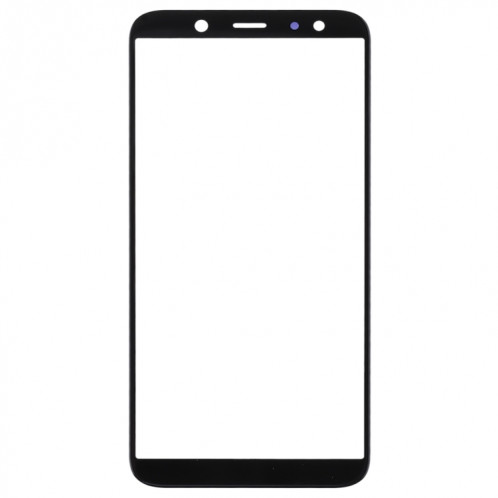 Pour Samsung Galaxy A6 (2018) 10pcs lentille extérieure en verre d'écran avant (noir) SH546B1137-06