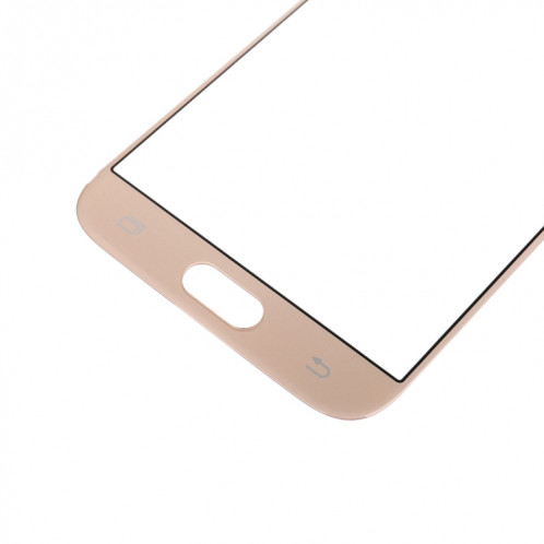 Pour Samsung Galaxy J7 (2017) / J730 10pcs lentille extérieure en verre d'écran avant (or) SH51JL79-06