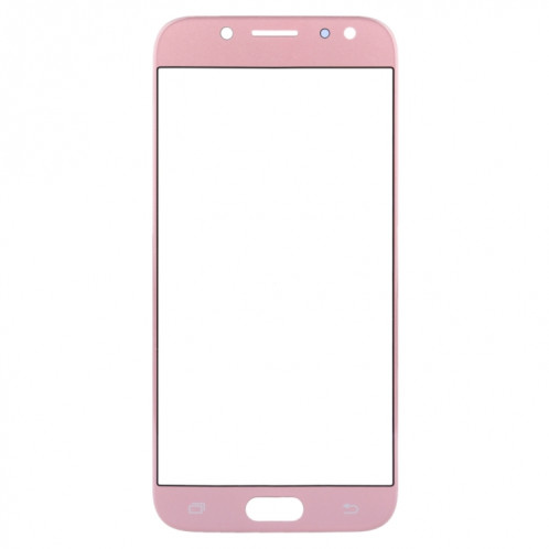 Pour Samsung Galaxy J5 (2017) / J530 10pcs lentille extérieure en verre d'écran avant (or rose) SH2RGL433-06