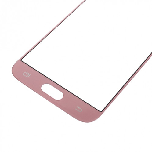 Pour Samsung Galaxy J5 (2017) / J530 10pcs lentille extérieure en verre d'écran avant (or rose) SH2RGL433-06