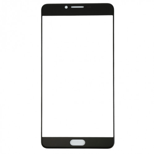 Pour Samsung Galaxy C9 Pro / C900 10pcs Lentille en verre extérieure de l'écran avant (Noir) SH55BL666-06