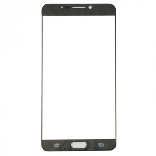 Pour Samsung Galaxy C9 Pro / C900 10pcs Lentille en verre extérieure de l'écran avant (Noir) SH55BL666-06