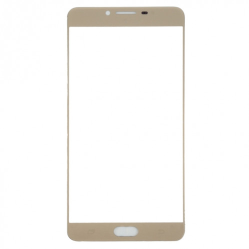Pour Samsung Galaxy C9 Pro / C900 10pcs Lentille en verre extérieure de l'écran avant (Or) SH55JL538-06