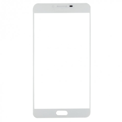 Pour Samsung Galaxy C9 Pro / C900 10pcs Lentille en verre extérieure de l'écran avant (Blanc) SH55WL574-06