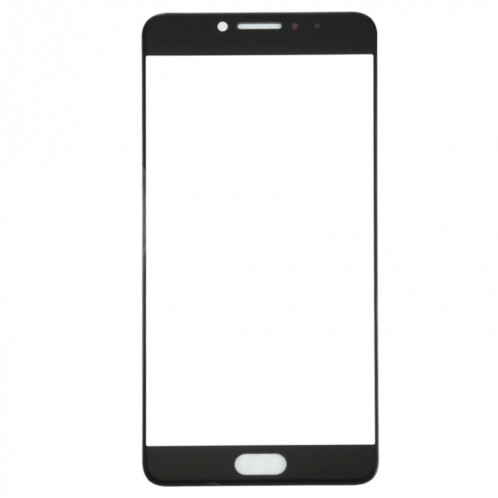 Pour Samsung Galaxy C7 Pro / C701 10pcs Lentille en verre extérieure de l'écran avant (Noir) SH56BL755-06
