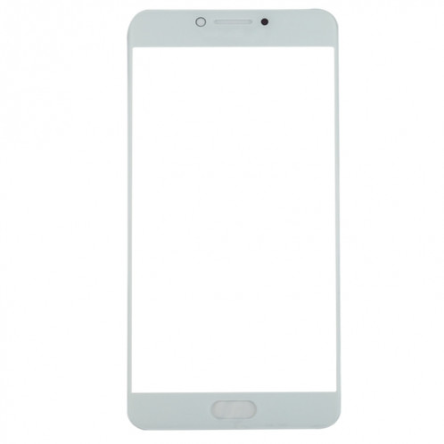 Pour Samsung Galaxy C7 Pro / C701 10pcs Lentille en verre extérieure de l'écran avant (Blanc) SH56WL1541-06
