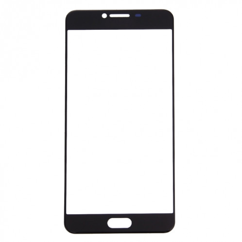 Pour Samsung Galaxy C7 10pcs Lentille en verre extérieure de l'écran avant (noir) SH62BL403-06
