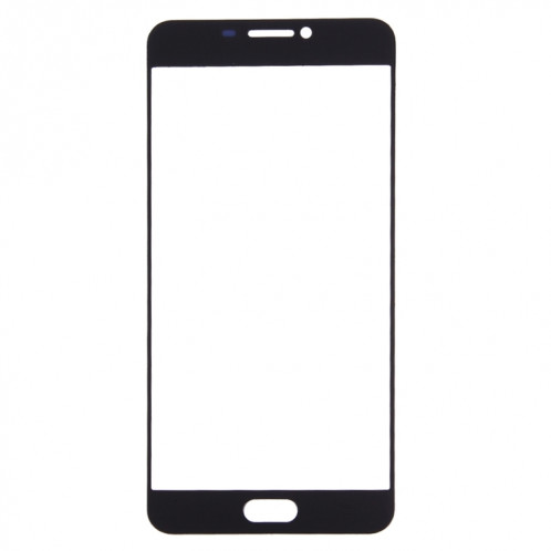 Pour Samsung Galaxy C7 10pcs Lentille en verre extérieure de l'écran avant (noir) SH62BL403-06