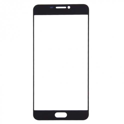 Pour Samsung Galaxy C7 10pcs Lentille en verre extérieure de l'écran avant (noir) SH62BL403-06