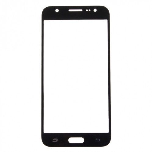 Pour Samsung Galaxy J7 / J700 10pcs Lentille en verre extérieure de l'écran avant (Noir) SH65BL641-06
