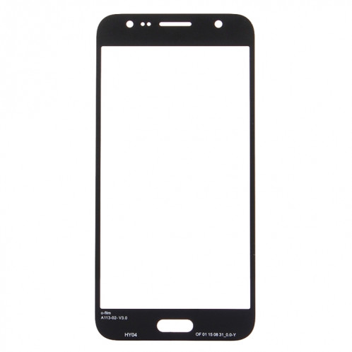Pour Samsung Galaxy J7 / J700 10pcs Lentille en verre extérieure de l'écran avant (Noir) SH65BL641-06