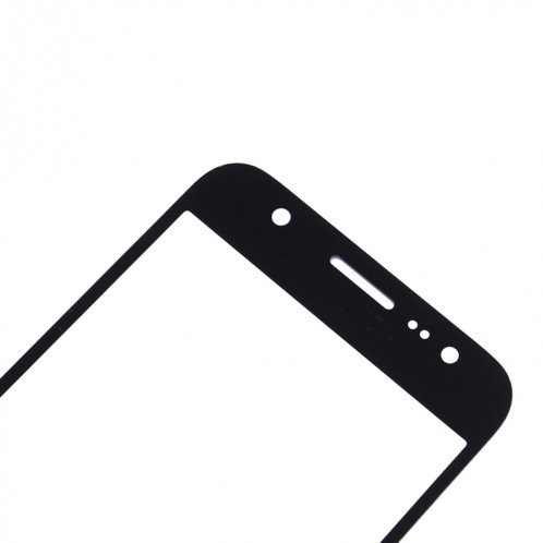 Pour Samsung Galaxy J7 / J700 10pcs Lentille en verre extérieure de l'écran avant (Noir) SH65BL641-06