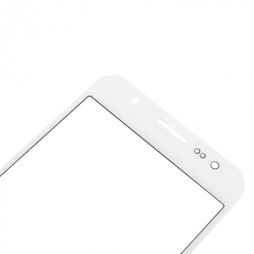 Pour Samsung Galaxy J7 / J700 10pcs Lentille en verre extérieure de l'écran avant (Blanc) SH65WL1486-06
