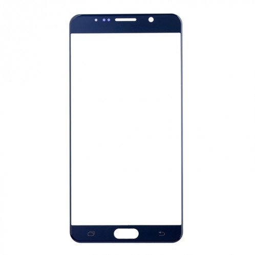 Pour Samsung Galaxy Note 5 10pcs Lentille en verre extérieure de l'écran avant (bleu foncé) SH570D178-06