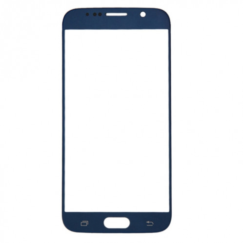 Pour Samsung Galaxy S6 / G920F 10pcs Lentille en verre extérieure de l'écran avant (Bleu foncé) SH571D462-05