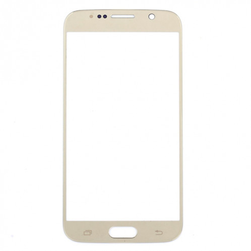 Pour Samsung Galaxy S6 / G920F 10pcs Lentille en verre extérieure de l'écran avant (Or) SH571J458-05