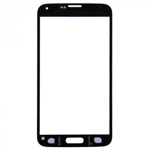 Pour Samsung Galaxy S5 / G900 10pcs lentille extérieure en verre d'écran avant (noir) SH577B57-06