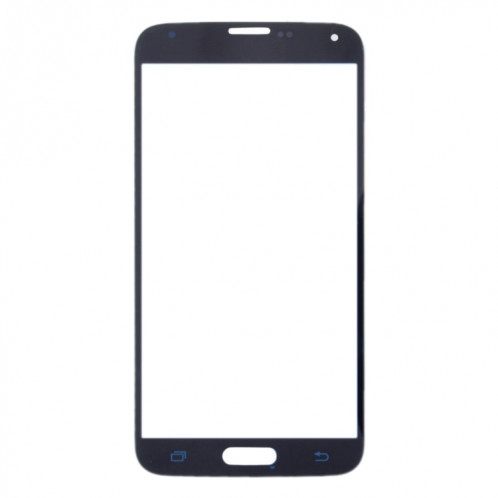 Pour Samsung Galaxy S5 / G900 10pcs Lentille en verre extérieure de l'écran avant (Bleu foncé) SH577D1927-06