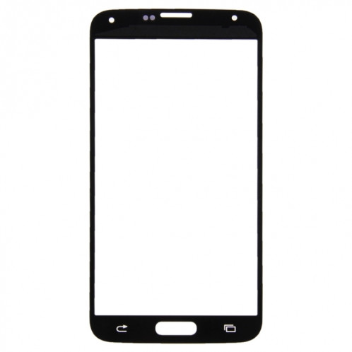 Pour Samsung Galaxy S5 / G900 10pcs Lentille en verre extérieure de l'écran avant (Blanc) SH577W1996-06