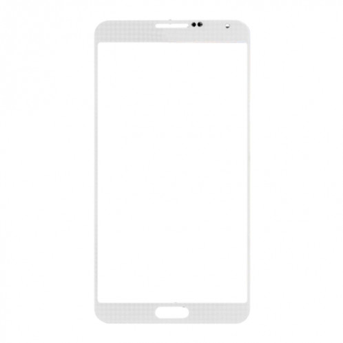 Pour Samsung Galaxy Note III / N9000 10pcs Lentille en verre extérieure de l'écran avant (Blanc) SH578W1210-05