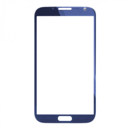 Pour Samsung Galaxy Note II / N7100 10pcs Lentille en verre extérieure de l'écran avant (Bleu) SH81LL1783-05