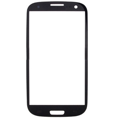 Pour Samsung Galaxy SIII / i9300 10pcs lentille extérieure en verre pour écran avant (noir) SH82BL1943-05