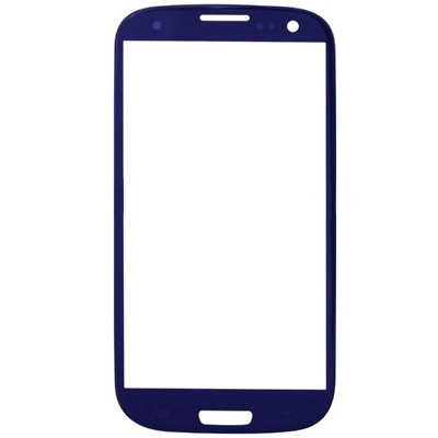 Pour Samsung Galaxy SIII / i9300 10pcs Lentille en verre extérieure de l'écran avant (Bleu) SH82LL1775-05