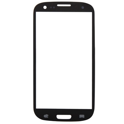 Pour Samsung Galaxy SIII / i9300 10pcs Lentille en verre extérieure de l'écran avant (Bleu) SH82LL1775-05