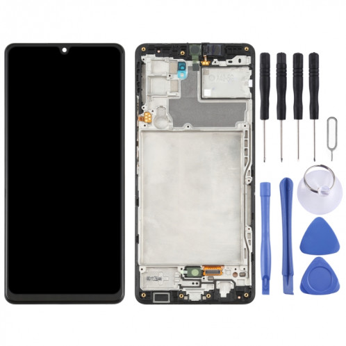 Écran LCD Super AMOLED d'origine pour Samsung Galaxy A42 5G SM-A426 Assemblage complet du numériseur avec cadre (Noir) SH585B1694-06