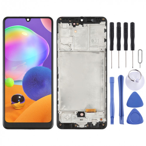 Écran LCD OLED pour Samsung Galaxy A31 SM-A315 (6,33 pouces) avec numériseur complet avec cadre (noir) SH586B1042-06
