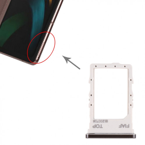 Pour Samsung Galaxy Z Fold2 5G SM-F916 Plateau de carte SIM (Noir) SH605B65-04