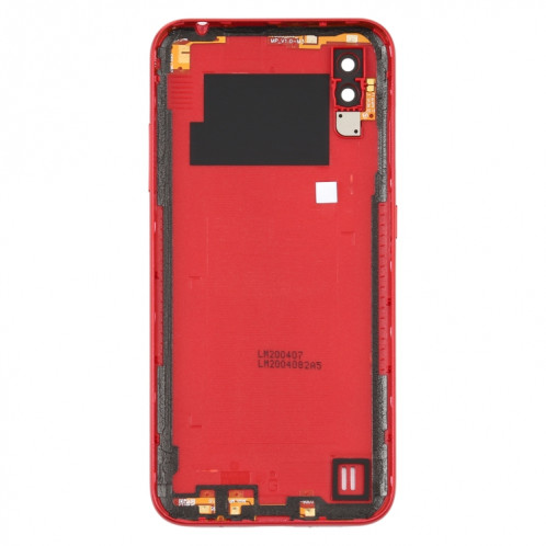 Coque arrière de batterie pour Samsung Galaxy A01 SM-015F avec objectif d'appareil photo (rouge) SH69RL606-06