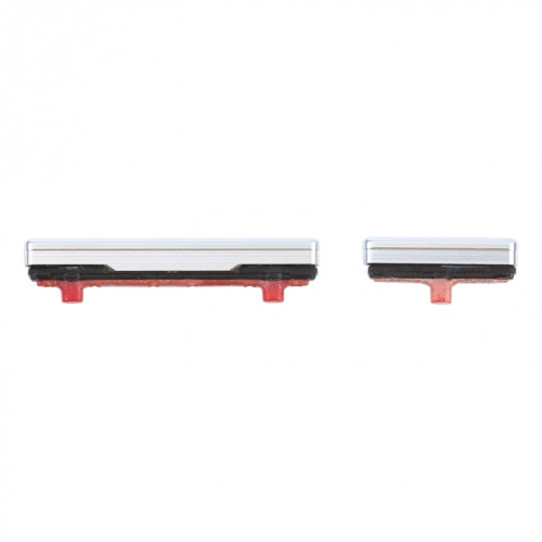 Pour Samsung Galaxy S21 Ultra 5G Bouton d'alimentation et bouton de contrôle du volume (Argent) SH677S649-04