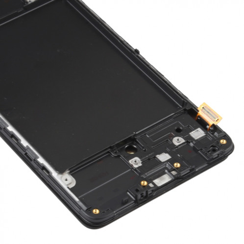 Écran LCD OLED pour Samsung Galaxy A71 SM-A715 (6,39 pouces) Ensemble complet de numériseur avec cadre (Noir) SH682B214-06