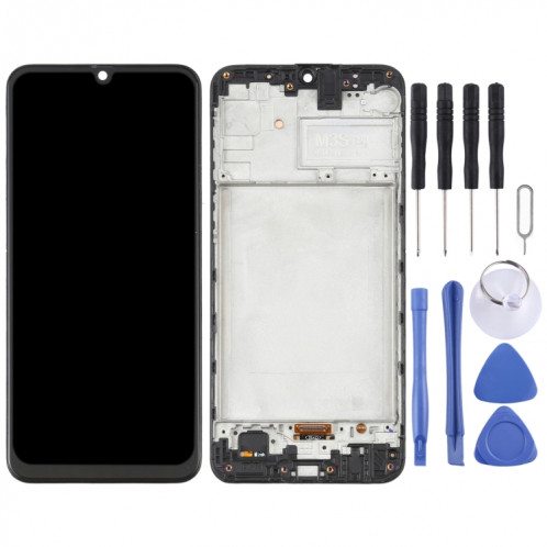 Écran LCD OLED pour Samsung Galaxy M21 SM-M215 Assemblage complet du numériseur avec cadre (Noir) SH683B1600-06