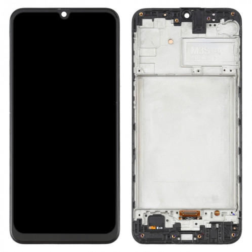 Écran LCD OLED pour Samsung Galaxy M21 SM-M215 Assemblage complet du numériseur avec cadre (Noir) SH683B1600-06