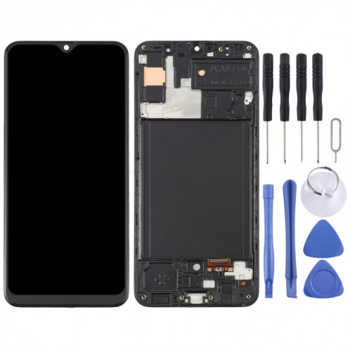 Écran LCD OLED pour Samsung Galaxy A30S SM-A307 Assemblage complet du numériseur avec cadre (Noir) SH685B584-06