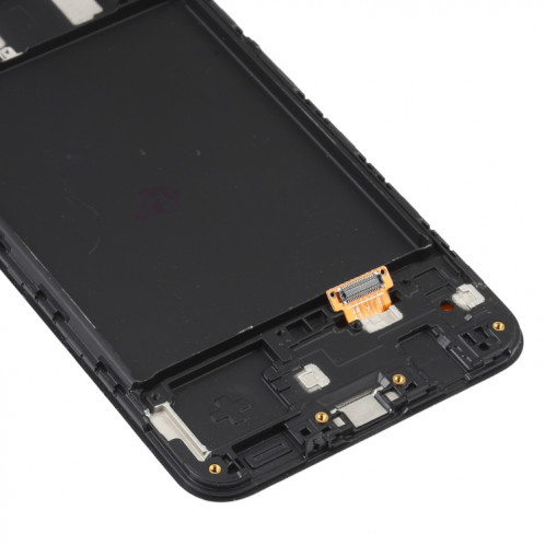 Écran LCD OLED pour Samsung Galaxy A20 SM-A205 Assemblage complet du numériseur avec cadre (Noir) SH689B1470-06