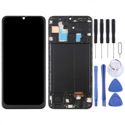 Écran LCD OLED pour Samsung Galaxy A30 SM-A305 Assemblage complet du numériseur avec cadre (Noir) SH690B64-06