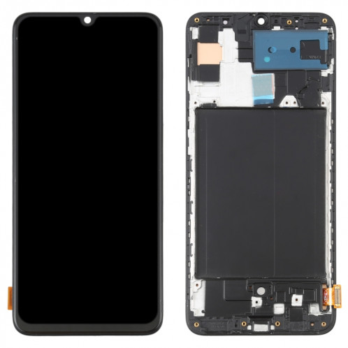 Écran LCD OLED pour Samsung Galaxy A70 SM-A705 Assemblage complet du numériseur avec cadre (6,7 pouces) (Noir) SH691B1016-06