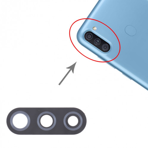 Pour Samsung Galaxy A11 SM-A115 Objectif de caméra arrière 10pcs SH27131088-04