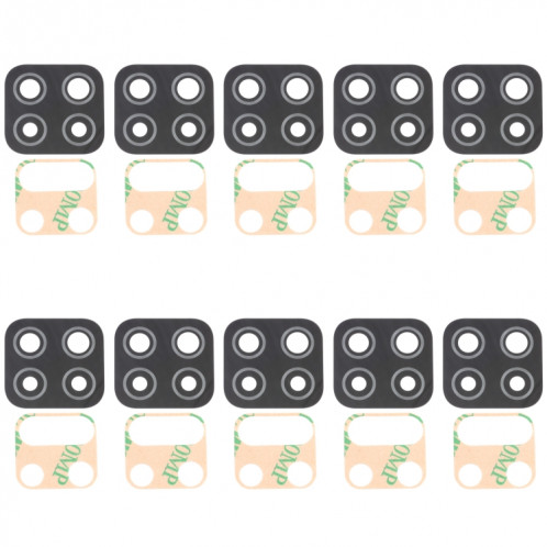 Pour Samsung Galaxy A12 SM-A125 Objectif de caméra arrière 10pcs SH2714492-04