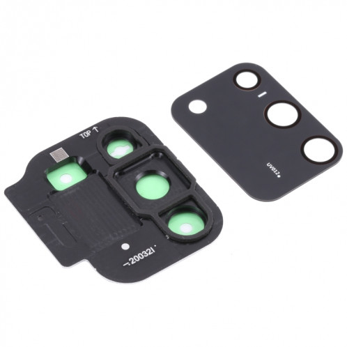 Pour Samsung Galaxy S10 Lite SM-G770 10 pièces Couvercle d'objectif d'appareil photo (Noir) SH751B1419-04