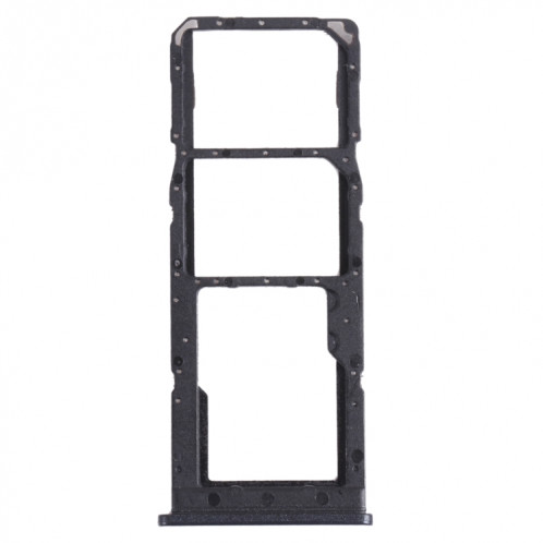Pour Samsung Galaxy M12 SM-M127 Plateau de carte SIM + Plateau de carte SIM + Plateau de carte Micro SD (Noir) SH787B621-04