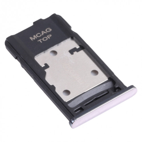 Pour Samsung Galaxy M31s SM-M317 Plateau de carte SIM + Plateau de carte SIM + Plateau de carte Micro SD (Argent) SH788S207-04