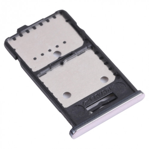 Pour Samsung Galaxy M31s SM-M317 Plateau de carte SIM + Plateau de carte SIM + Plateau de carte Micro SD (Argent) SH788S207-04