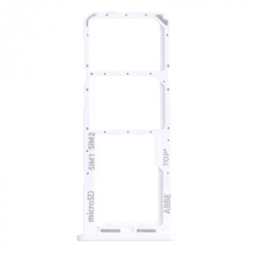Pour Samsung Galaxy A22 SM-A225 Plateau de carte SIM + Plateau de carte SIM + Plateau de carte Micro SD (Argent) SH789S1890-04